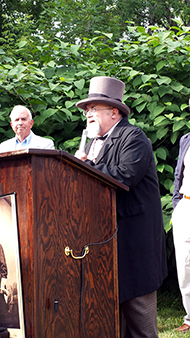 Jay Purdy, representing the GBPA, told the audience that “in the battle to preserve the legacy of Gettysburg for future generations, this historic marker is a victory.”